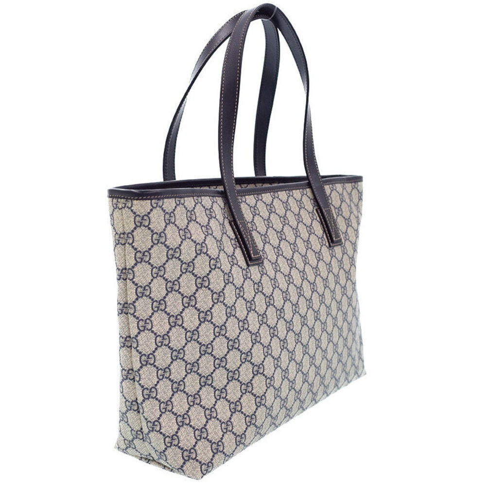 Gucci canvas Tote GG coated Beige Bag Supreme Blue GG monogram